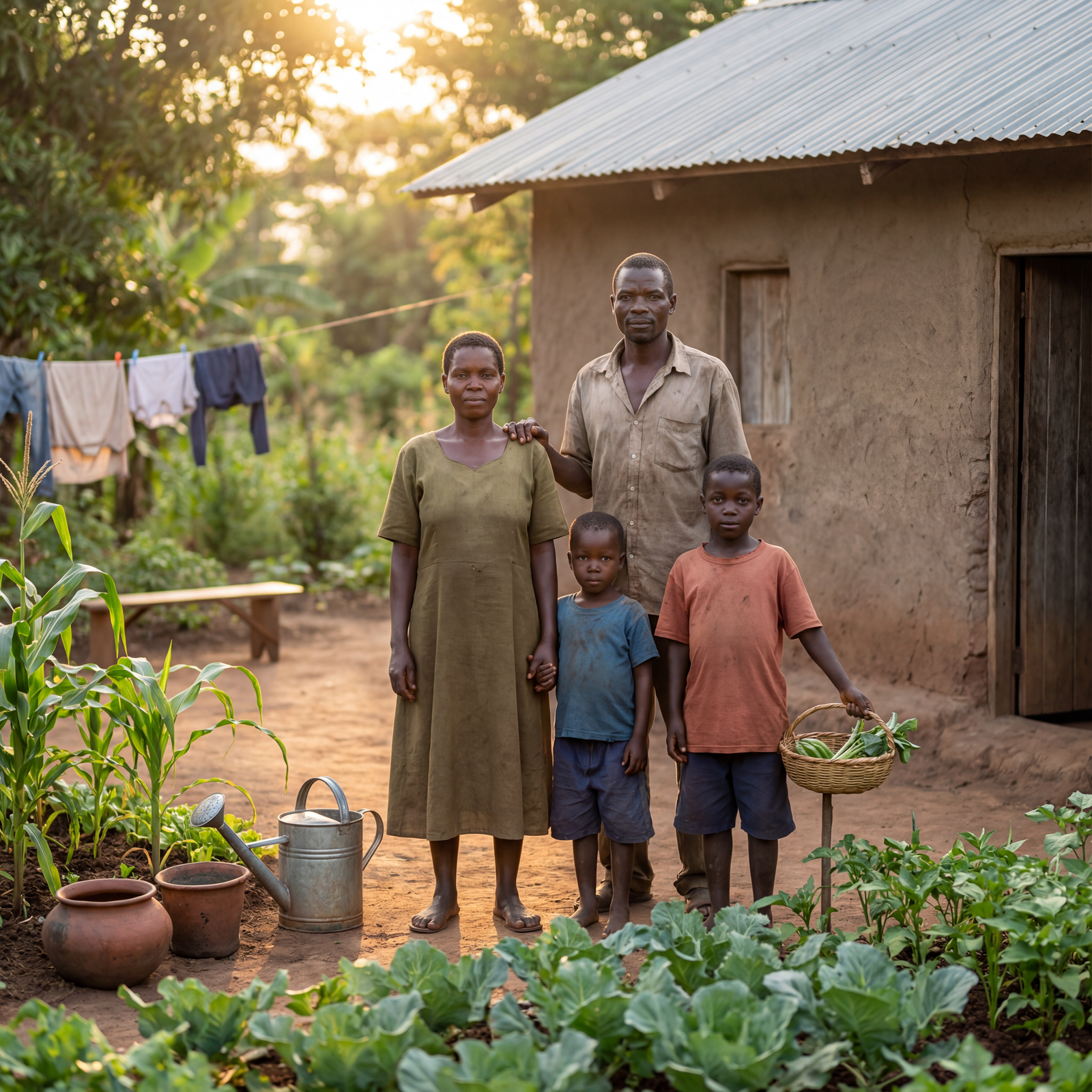Community members working together
